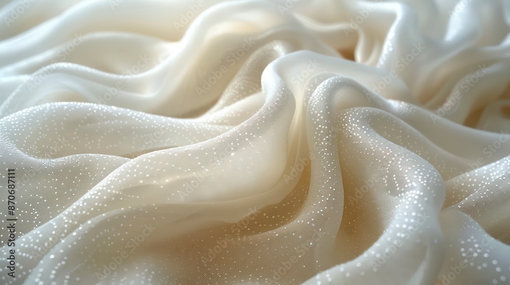 white silk textile, displaying its satin texture and softness, akin to the delicate touch of fresh petals, perfect for beautiful garments white silk textile, displaying its satin texture and softness, akin to the delicate touch of fresh petals, perfect for beautiful garments