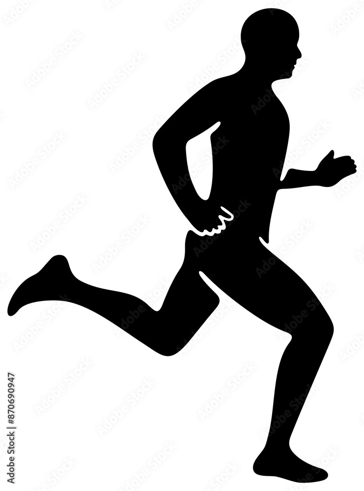 Runner, athlete, running and sprint. Sports and healthy lifestyle, man running, illustration Runner, athlete, running and sprint. Sports and healthy lifestyle, man running, illustration