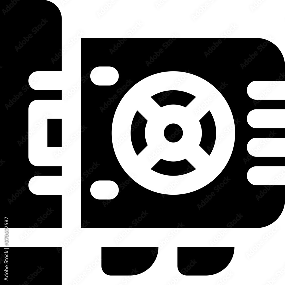 vga card icon. vector glyph icon for your website, mobile, presentation, and logo design. vga card icon. vector glyph icon for your website, mobile, presentation, and logo design.