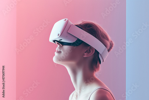 A high-tech AR headset rest...