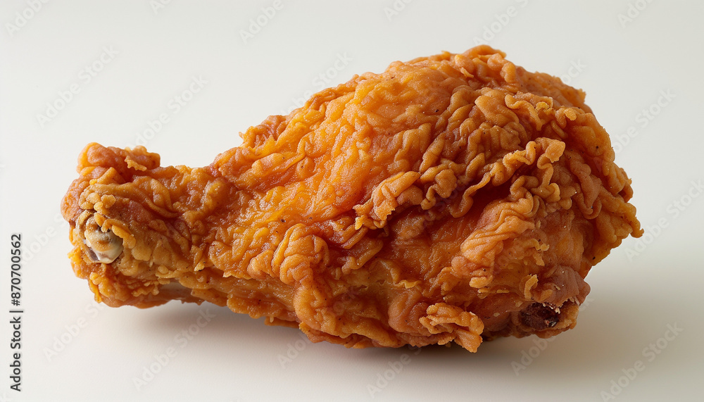 Fried Chicken on a White Background Fried Chicken on a White Background