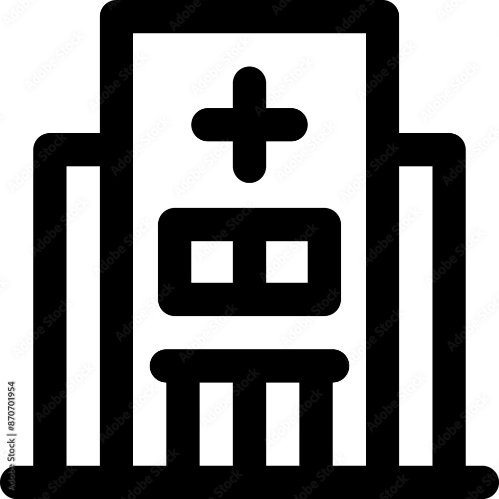 Fototapeta premium hospital icon. vector line icon for your website, mobile, presentation, and logo design.