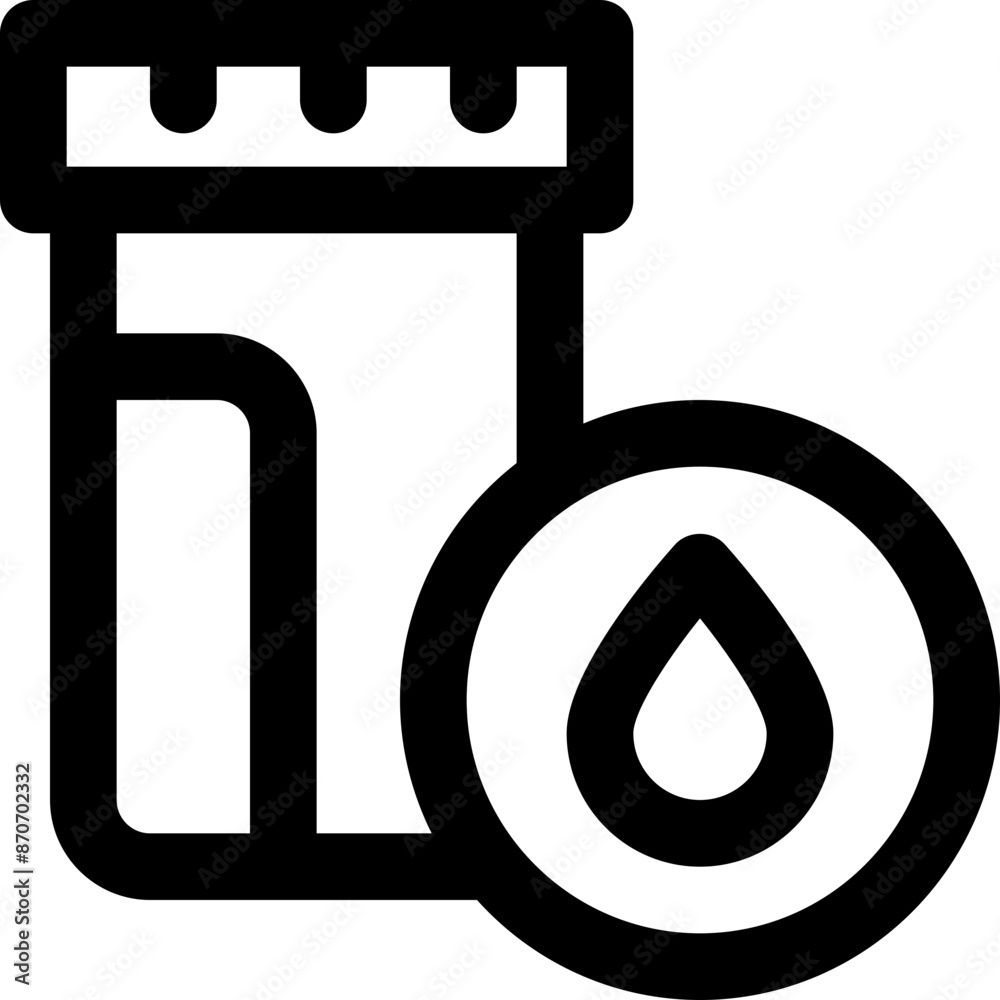 urine sample icon. vector line icon for your website, mobile, presentation, and logo design. urine sample icon. vector line icon for your website, mobile, presentation, and logo design.