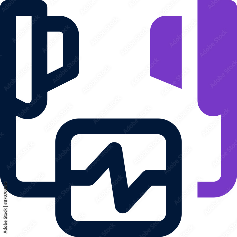 defibrillator icon. vector dual tone icon for your website, mobile, presentation, and logo design.