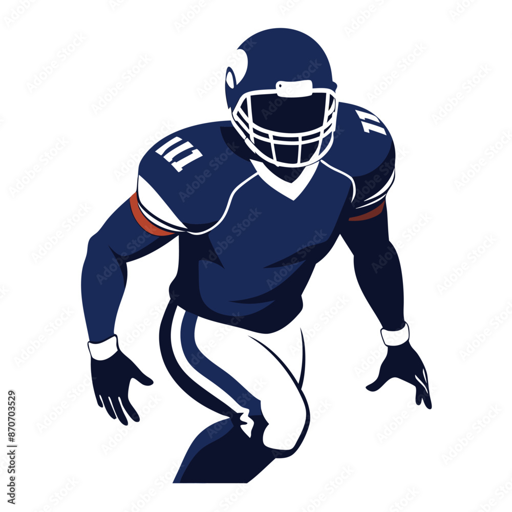 American football player silhouette design American football player silhouette design