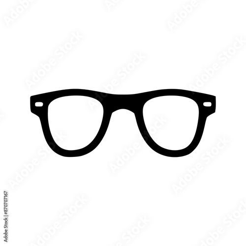 a cool eyeglass logo vector illustration template design