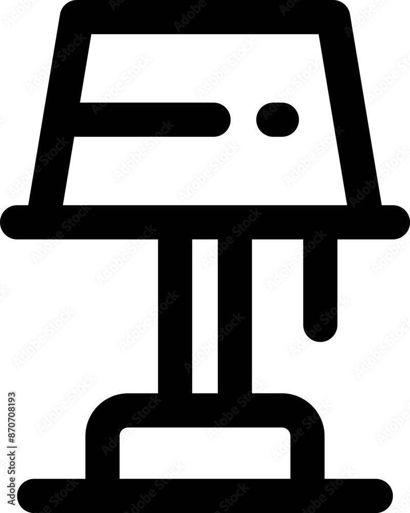 table lamp icon. vector line icon for your website, mobile, presentation, and logo design. table lamp icon. vector line icon for your website, mobile, presentation, and logo design.