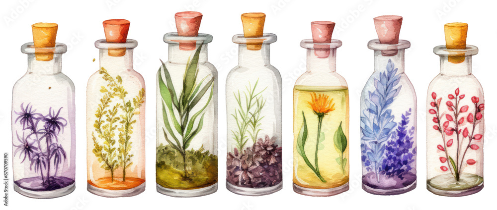 PNG Glass plant herbs jar. PNG Glass plant herbs jar.