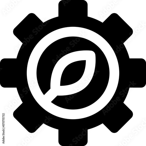 sustainable energy icon. vector glyph icon for your website, mobile, presentation, and logo design.