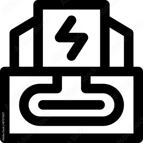 geothermal energy icon. vector line icon for your website, mobile, presentation, and logo design.
