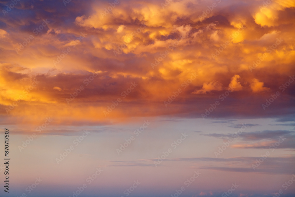 Incredible colorful sunset with cloudy sky lit by the sun. Incredible colorful sunset with cloudy sky lit by the sun.