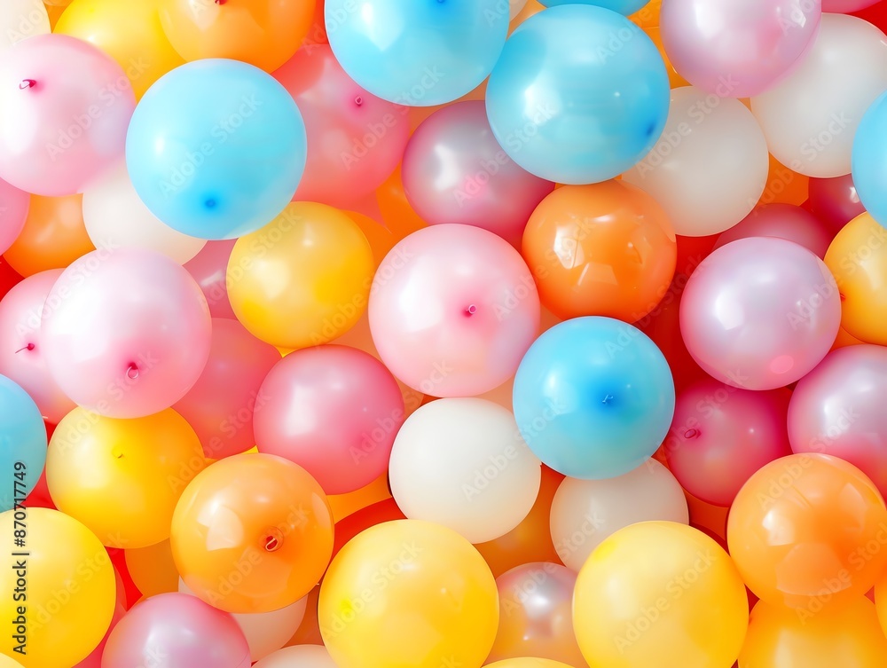 Bold colors in a playful childrens party scene Bold colors in a playful childrens party scene