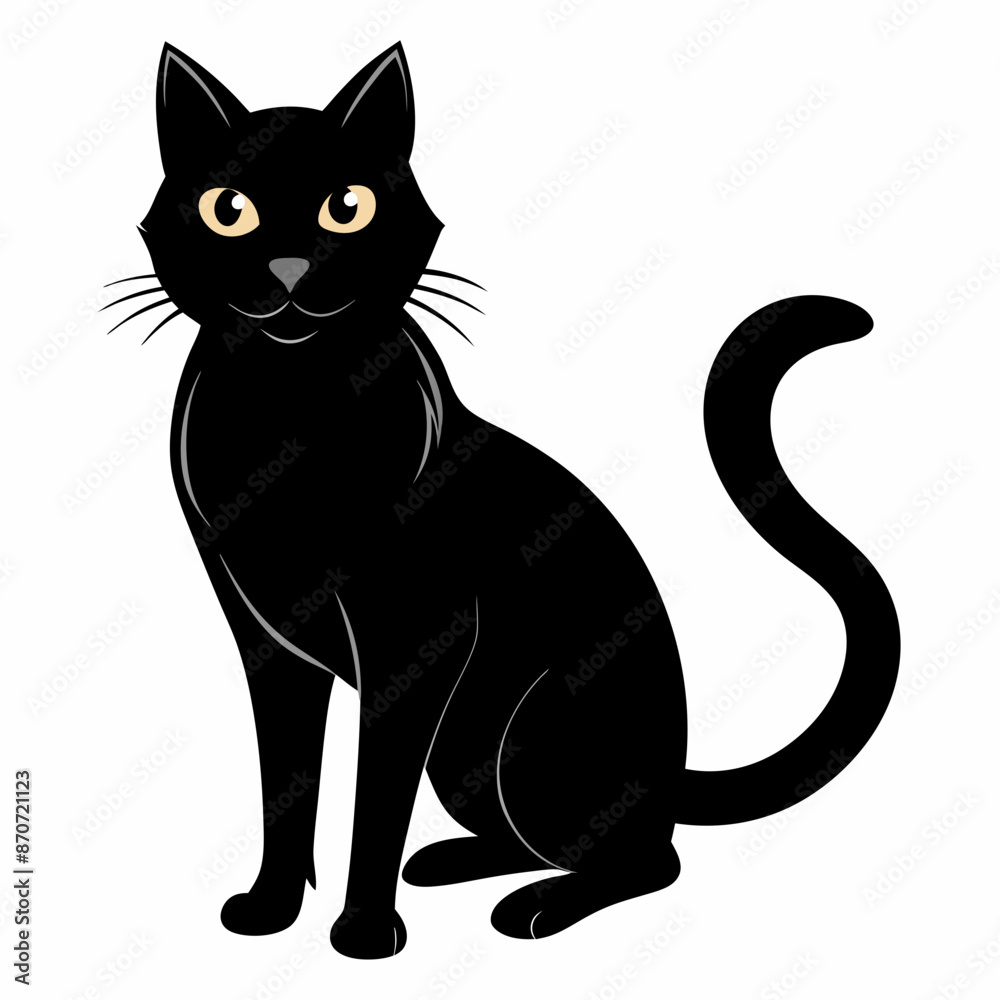 Black Cat Vector Silhouette Black Cat Vector Silhouette