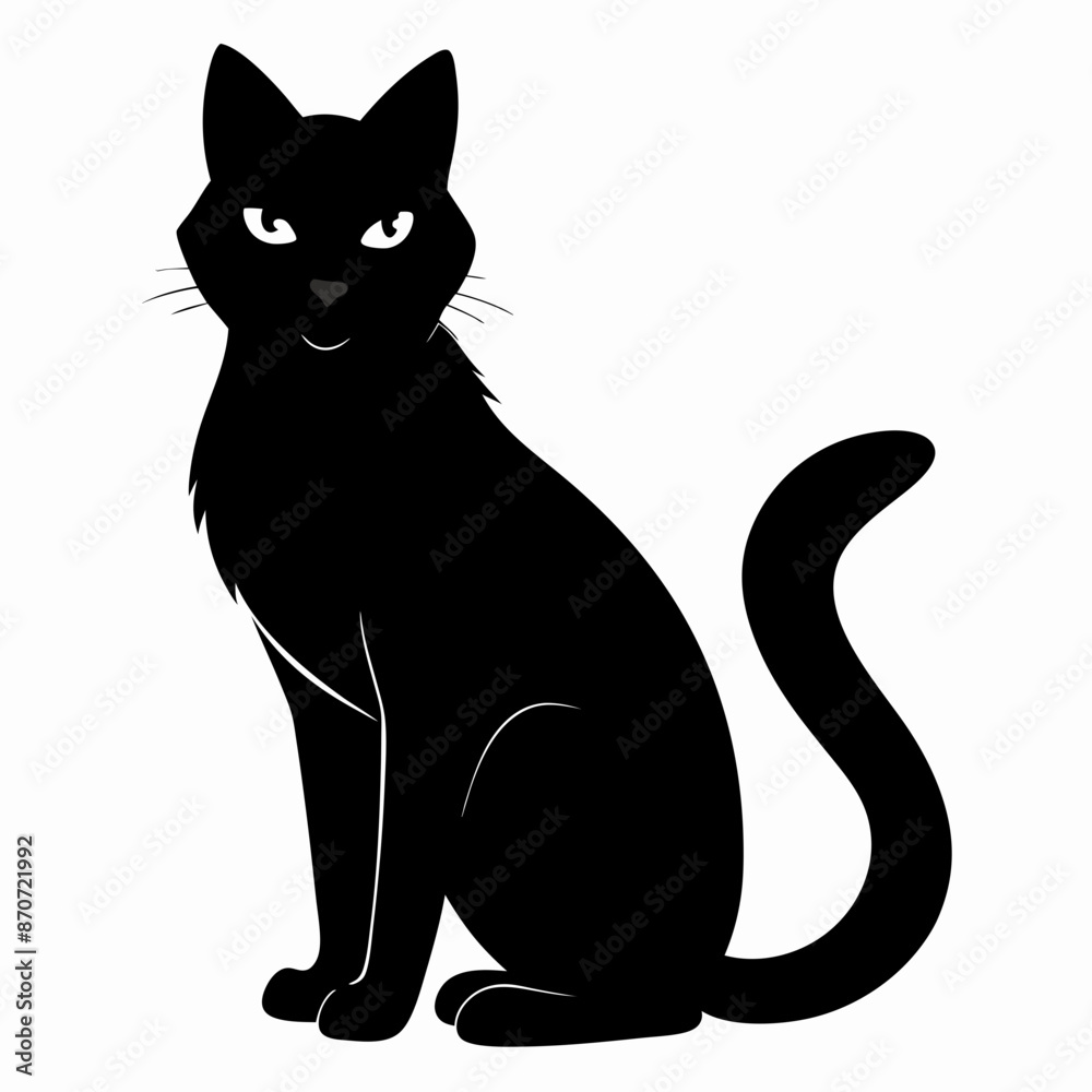 Black Cat Vector Silhouette Black Cat Vector Silhouette