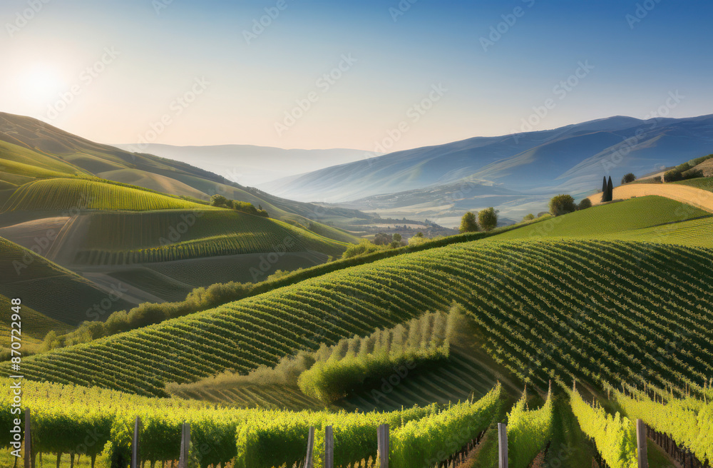 Fototapeta premium vineyard in region country