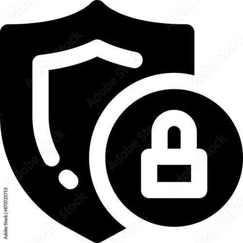 lock icon. vector glyph icon for your website, mobile, presentation, and logo design.