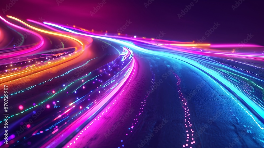 Abstract Light Trails
