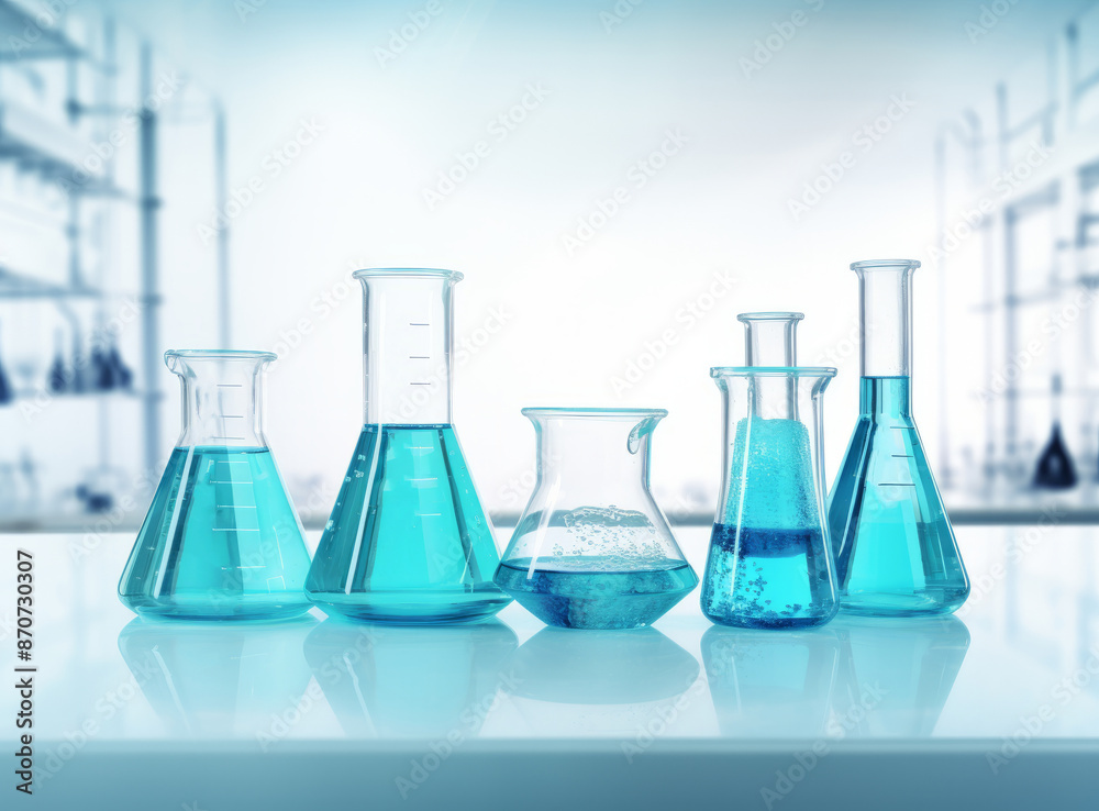 A collection of laboratory glassware