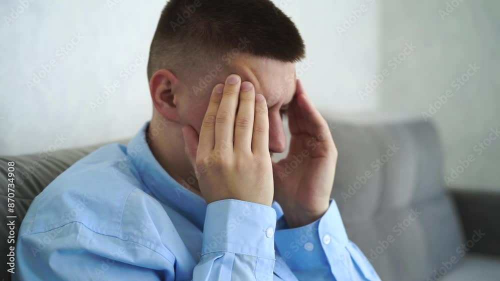A man suffers from a headache.
A young man holds his head.
Migraine in a man.
Magnetic storms. A man suffers from a headache.
A young man holds his head.
Migraine in a man.
Magnetic storms.