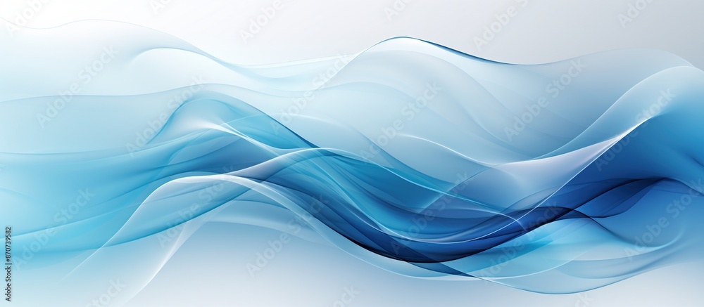 Abstract Blue Waves, Soothing, Minimalistic Design Abstract Blue Waves, Soothing, Minimalistic Design