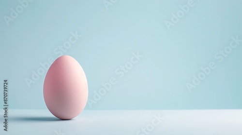 abstracr Easter egg sleek background with text empty space isolated on the blue and purple background with bunny on the celebration  photo