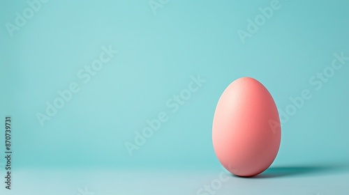 abstracr Easter egg sleek background with text empty space isolated on the blue and purple background with bunny on the celebration  photo