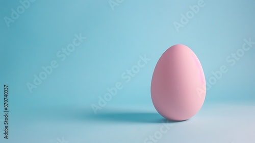 abstracr Easter egg sleek background with text empty space isolated on the blue and purple background with bunny on the celebration  photo
