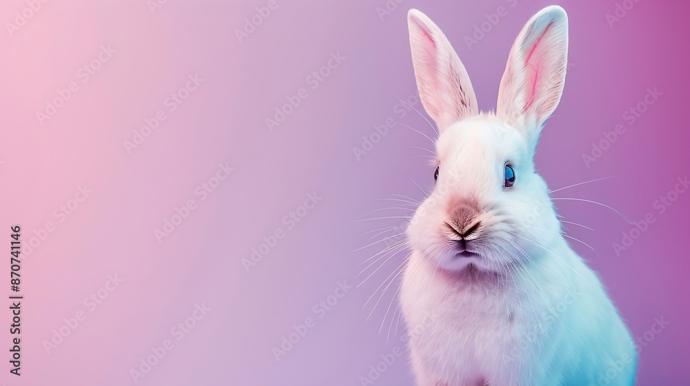 abstracr Easter egg sleek background with text empty space isolated on the blue and purple background with bunny on the celebration abstracr Easter egg sleek background with text empty space isolated on the blue and purple background with bunny on the celebration