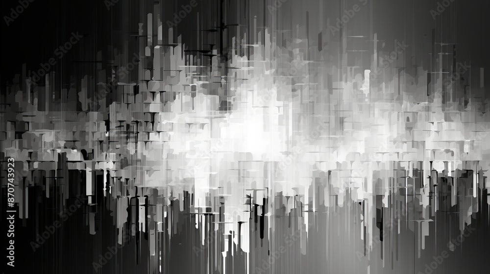 Abstract Monochromatic Digital Art Abstract Monochromatic Digital Art
