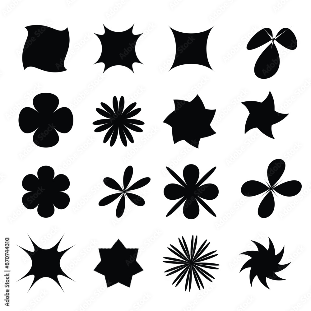 creative Black color shape design on white background creative Black color shape design on white background