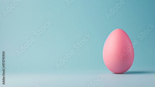 abstracr Easter egg sleek background with text empty space isolated on the blue and purple background with bunny on the celebration  photo