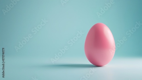 abstracr Easter egg sleek background with text empty space isolated on the blue and purple background with bunny on the celebration  photo