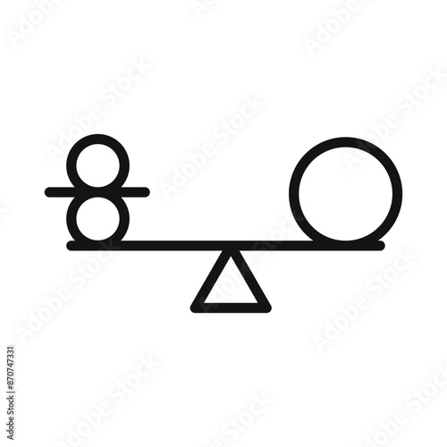 balancing Symbol mark in filled style