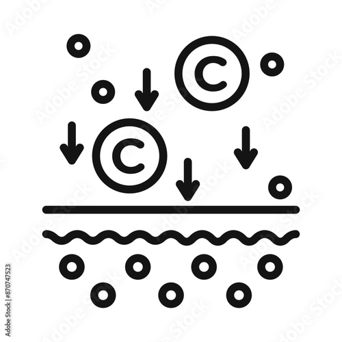 Collagen Symbol mark in filled style