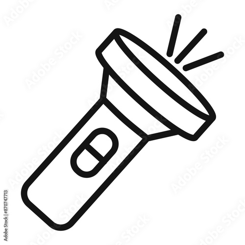 Flashlight Symbol mark in filled style