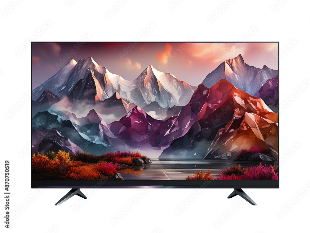 Fototapeta premium lcd tv television isolated