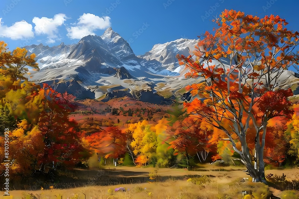 Obraz premium Autumn Mountain Scenery