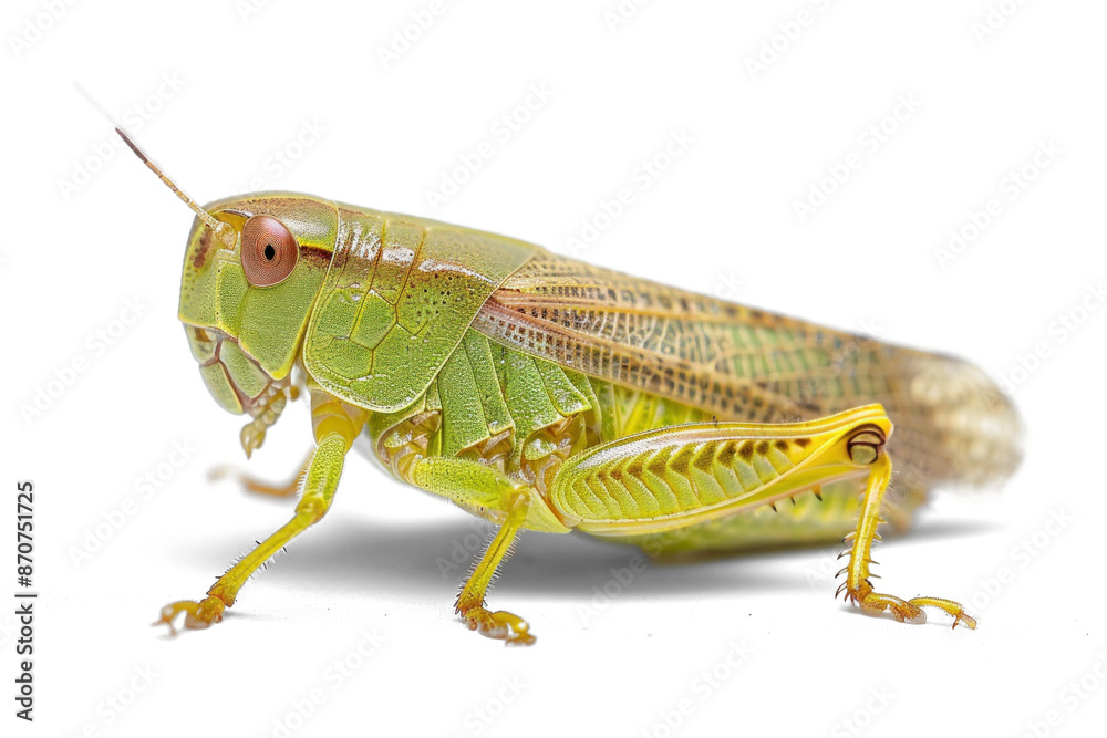 Green Grasshopper Macro on Transparent Background Green Grasshopper Macro on Transparent Background