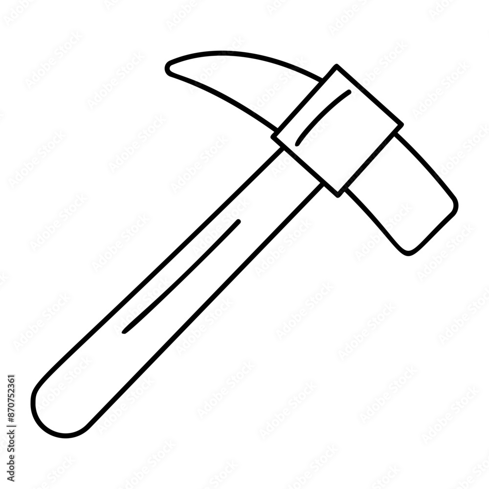 Cobbler Hammer outline concept, Convex striking surface steel hammer vector icon design, Labor Day Symbol, 1st of May Sign, International Workersstock illustration Cobbler Hammer outline concept, Convex striking surface steel hammer vector icon design, Labor Day Symbol, 1st of May Sign, International Workersstock illustration