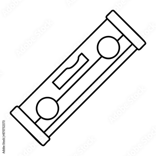aluminum boxed Spirit Masonry Level outline concept, stonemasons surface floor levels vector icon design, Labor Day Symbol, 1st of May Sign,  International Workersstock illustration