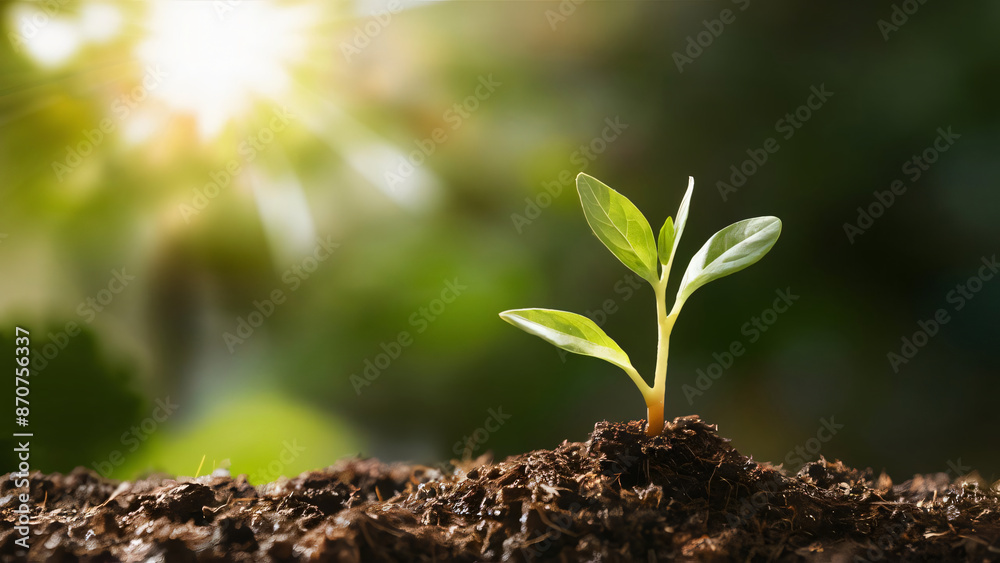Young Plant Sprout Growing From Soil (11) Young Plant Sprout Growing From Soil (11)