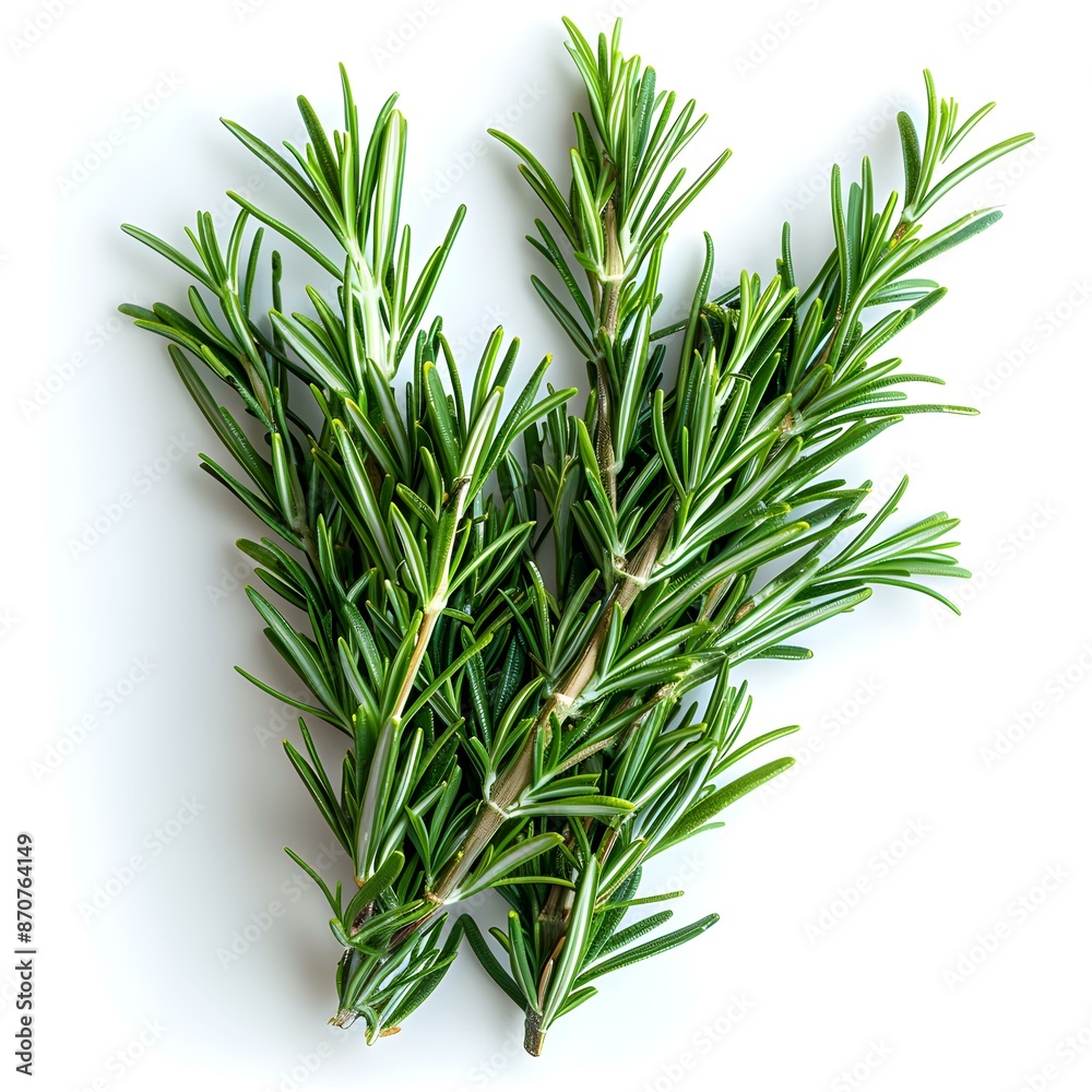 Fototapeta premium Rosemary herb spice on white background