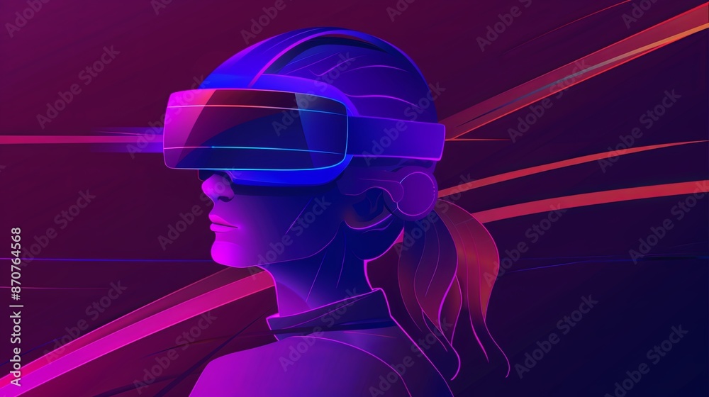 an image of a person using VR and AR googles an image of a person using VR and AR googles