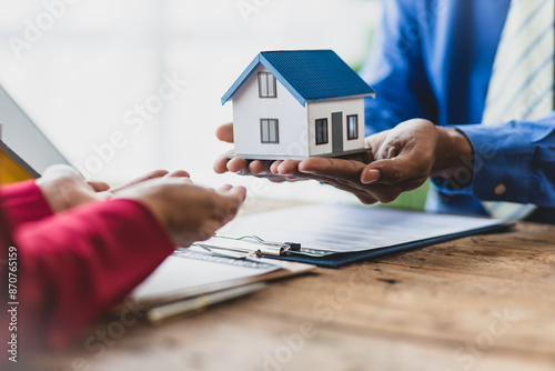 Real estate inheritance concept and contract agreement.