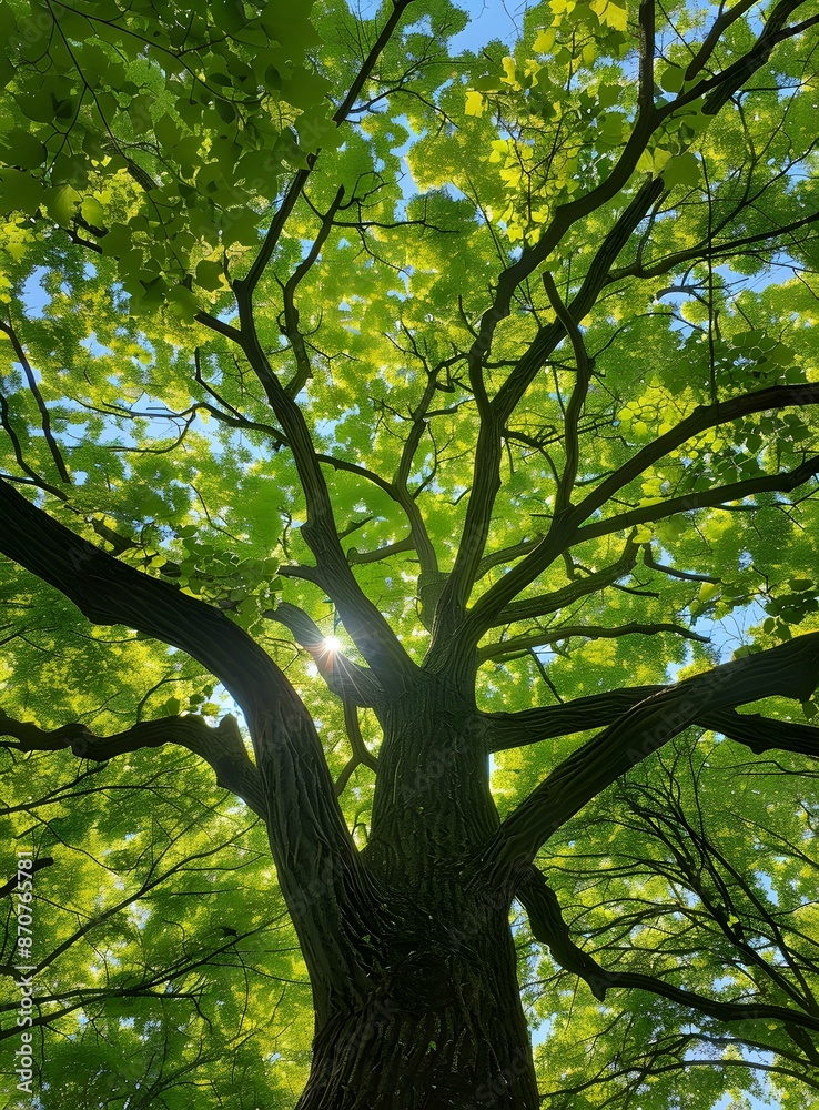 Fototapeta premium Sunlight Through Tree Branches