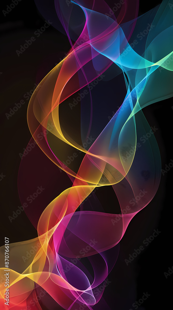 Energy waves, sound or music abstract concept