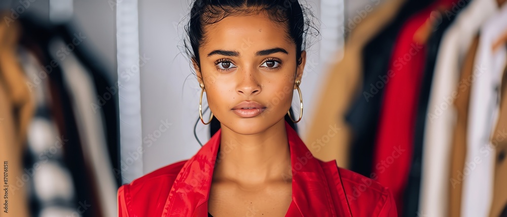 Highquality retouching in a fashion portrait Highquality retouching in a fashion portrait