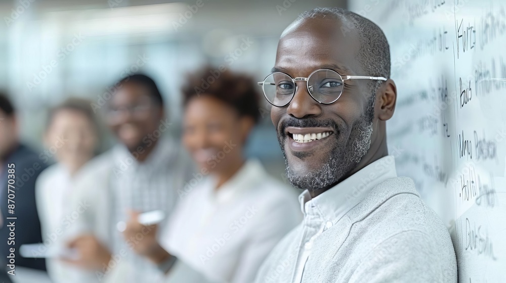 A super sharp image of a happy and diverse group of office workers A super sharp image of a happy and diverse group of office workers
