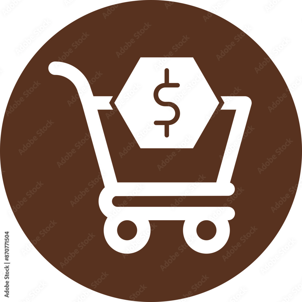Online Purchase Glyph Circle Icon Online Purchase Glyph Circle Icon