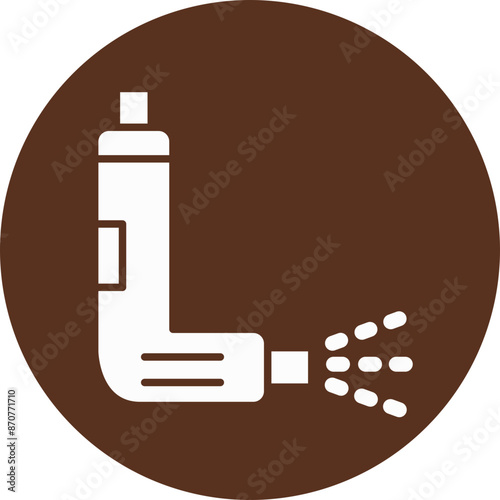Inhaler  Glyph Circle Icon